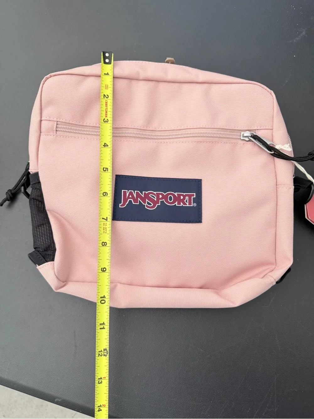 Jansport Pale Pink Crossbody Pouch with Front Zip